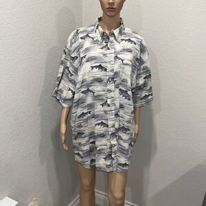 Pendleton fish print designer shirt